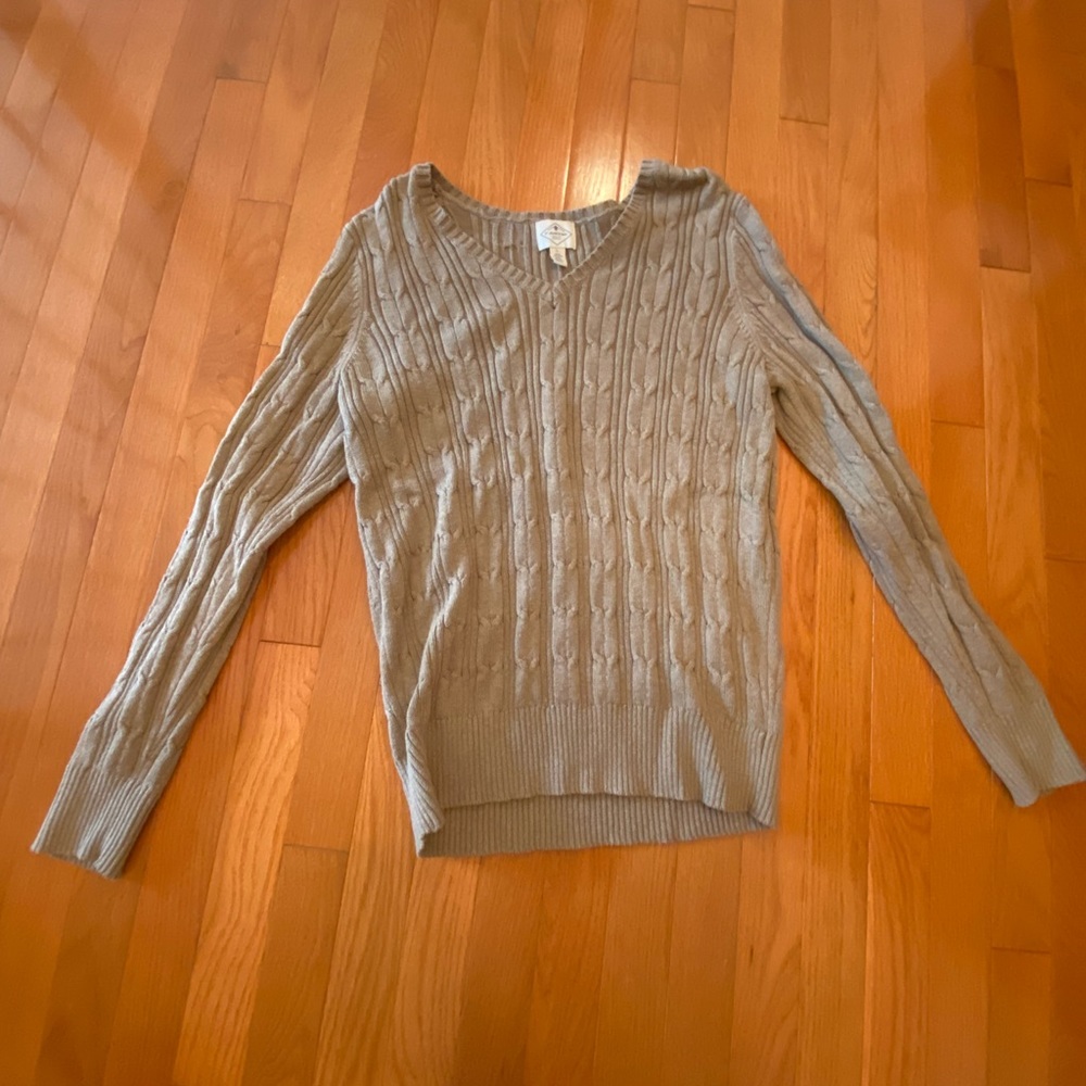 Cable knit sweater